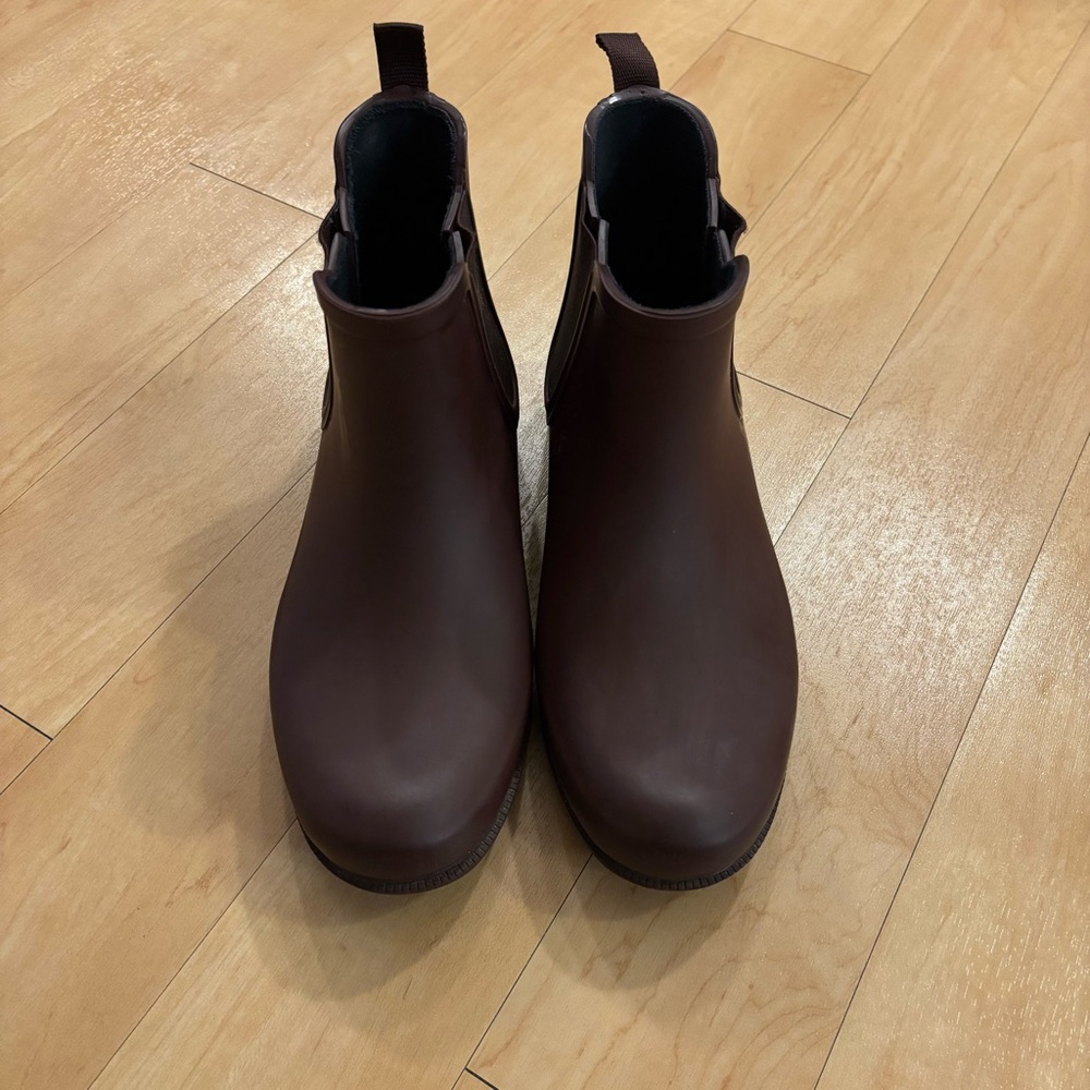 Madewell Burgundy Chelsea Rain Boots